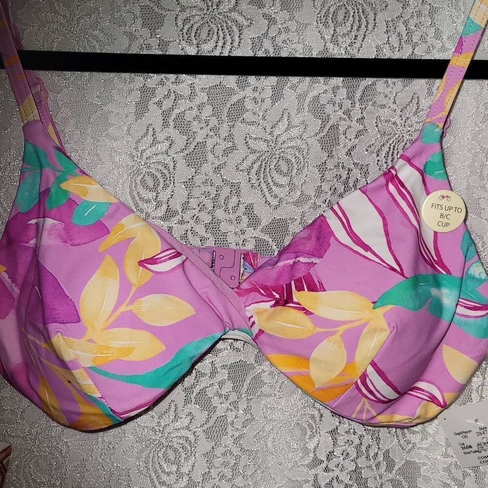 * Niptuck pretty swim padded bra  NWT